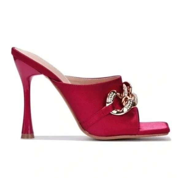 Cape Robbin Disteny Sexy Stiletto High Heels Square Open Toe Shoes Heels Make ev - Picture 8 of 12